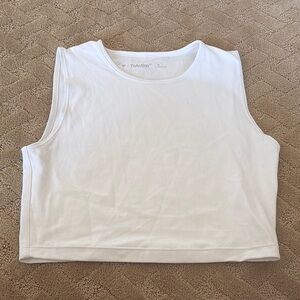 Aritzia TNA Action Muscle Tank — White (M)